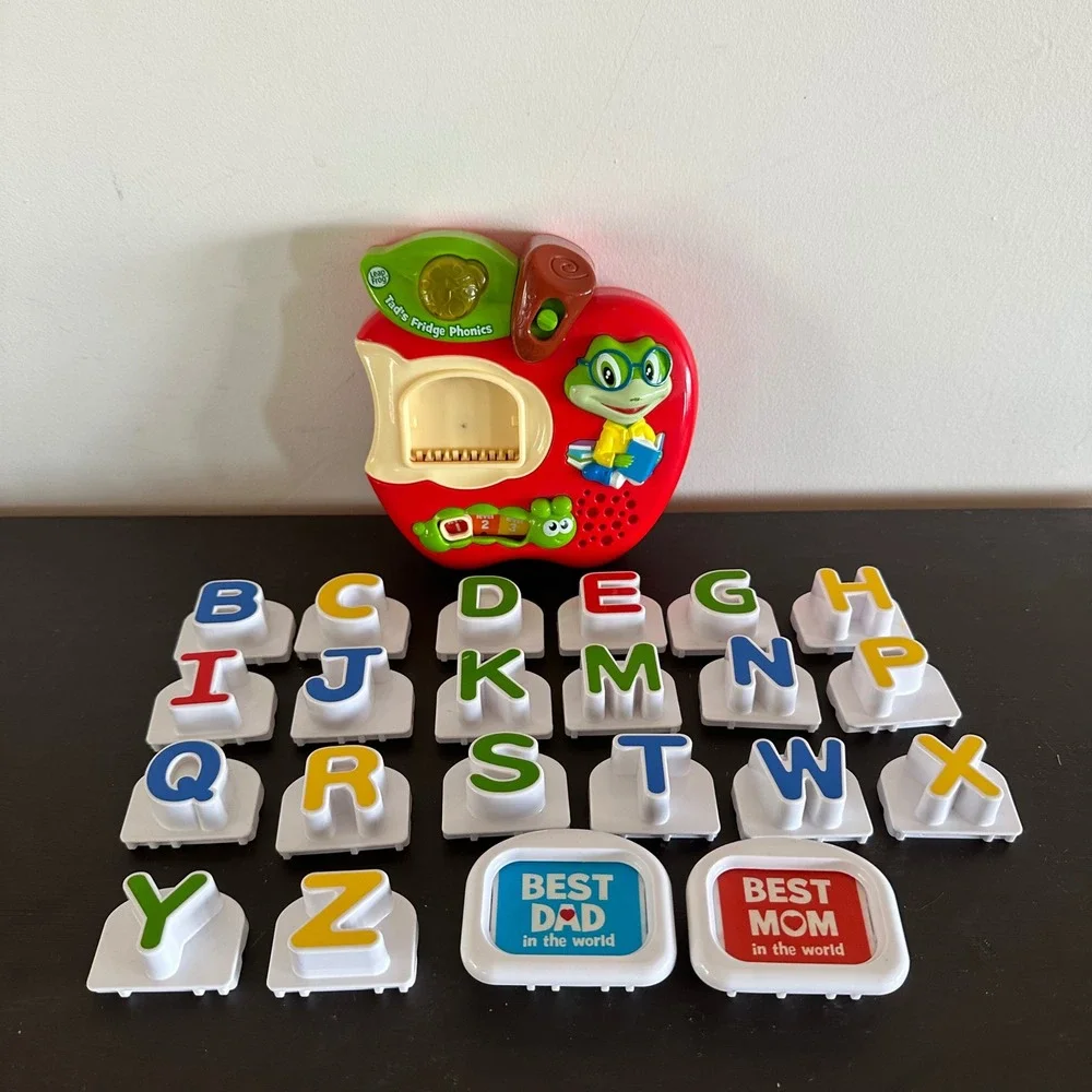 TESTED LeapFrog Tad's Fridge Phonics Magnetic Letter Set Alphabet Toy Missing6